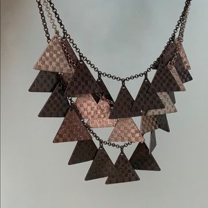 Triangle layered necklace